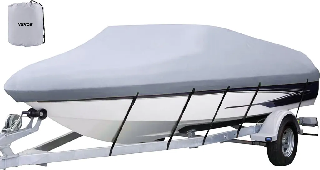 Bâche de bateau VEVOR 14-16 pieds étanche avec sangles de remorquage