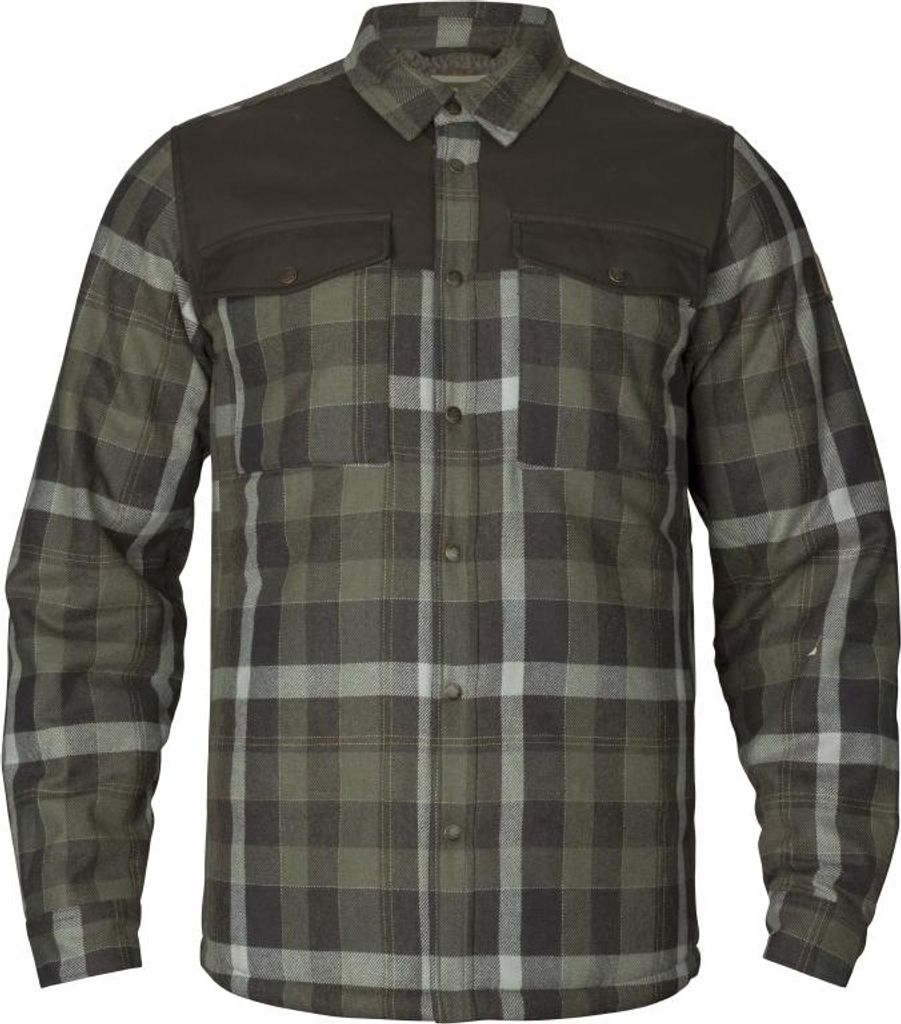 Härkila Herren Asmund Insulated Wool Hemdjacke Willow Green/Phantom L