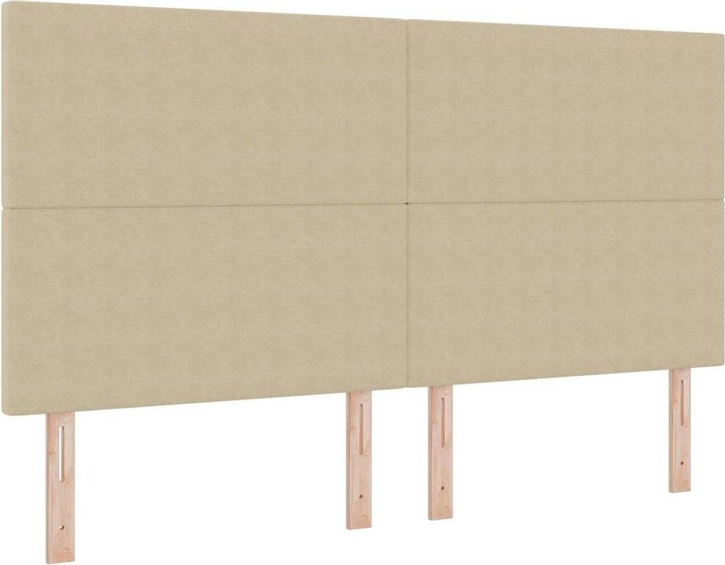 vidaXL Kopfteil Hellgrün-Grau 180 cm Cordstoff