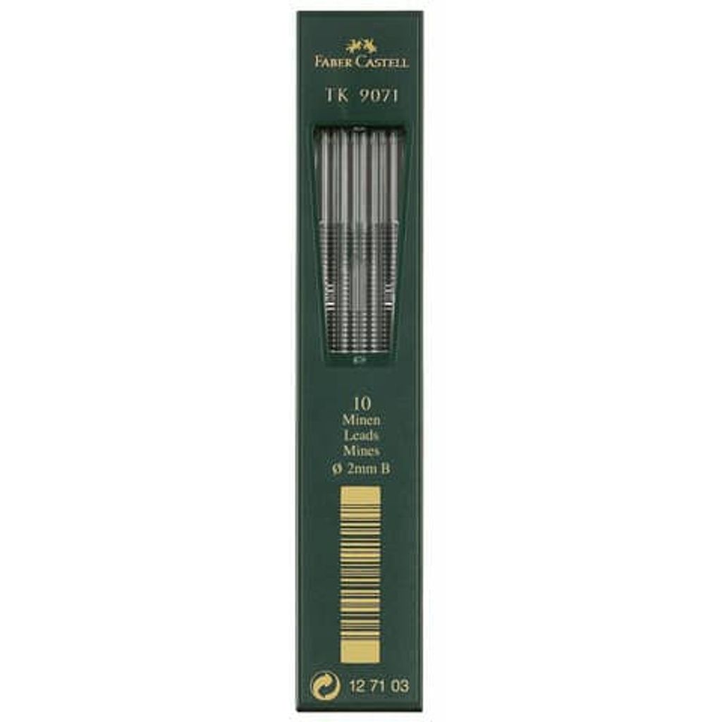 FABER-CASTELL TK-Minen 9071, tiefschwarz, Härtegrad: 3B Produktbild 