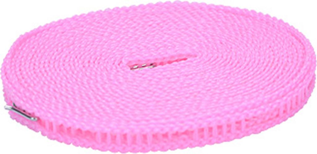 Wäschetrocknungsseil, winddicht, einfach anzubringen, rutschfestes, zaunähnliches Design, Kleiderbügelseil für den Außenbereich-Rosa ,Größen...