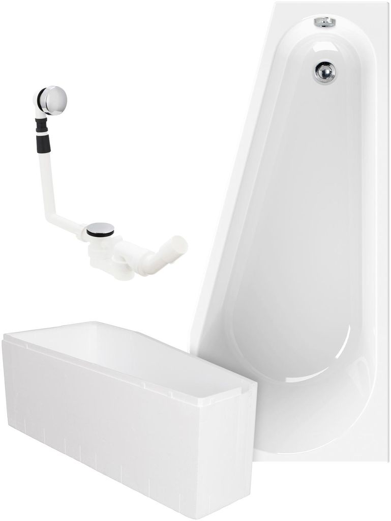 Calmwaters® Raumspar-Badewannen-Set 160x70 cm,  EU, mit Produktbild 