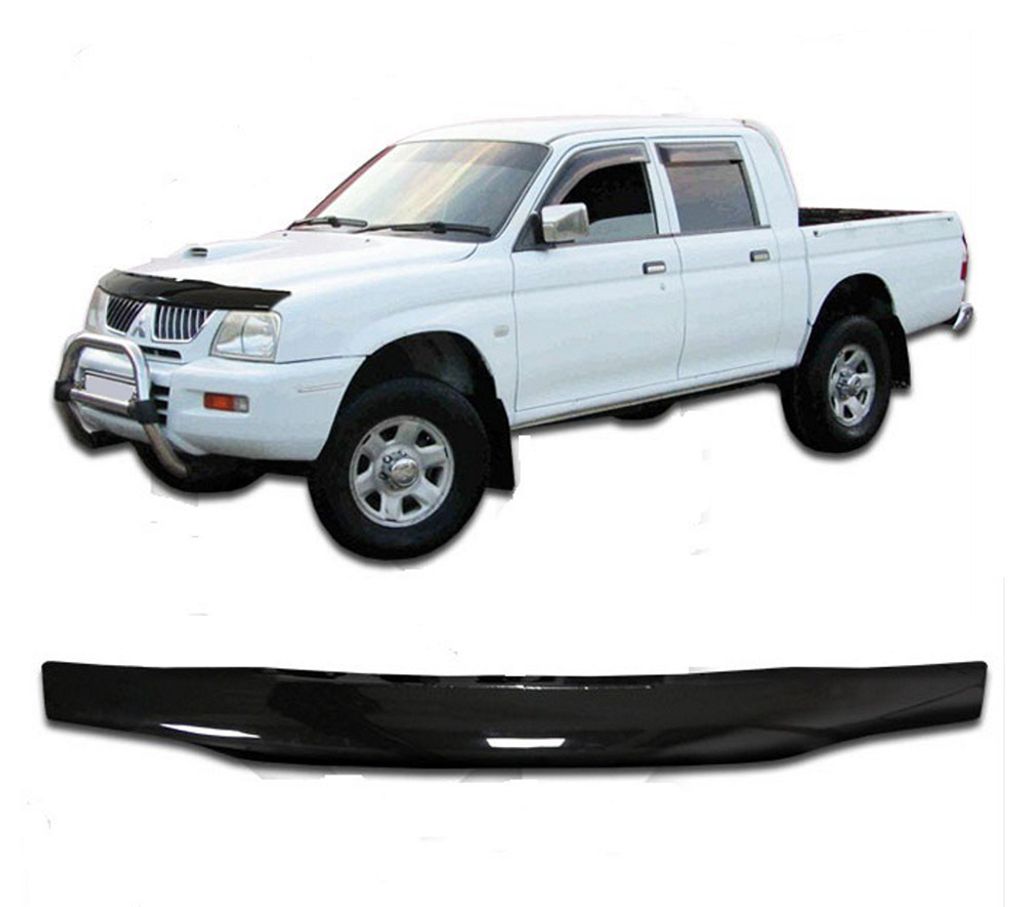 SCOUTT | Motorhaube Windabweiser Insekten Steinschlagschutz Für Mitsubishi L200 1999-2006, Aerodynamisch, Einfache Montage, Getönt, Spezielle Hal...