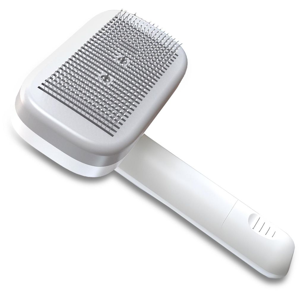 PiddiPet IonBrush Ionen Tierhaarbürste - Hundebürste & Katzenbürste mit Ionen