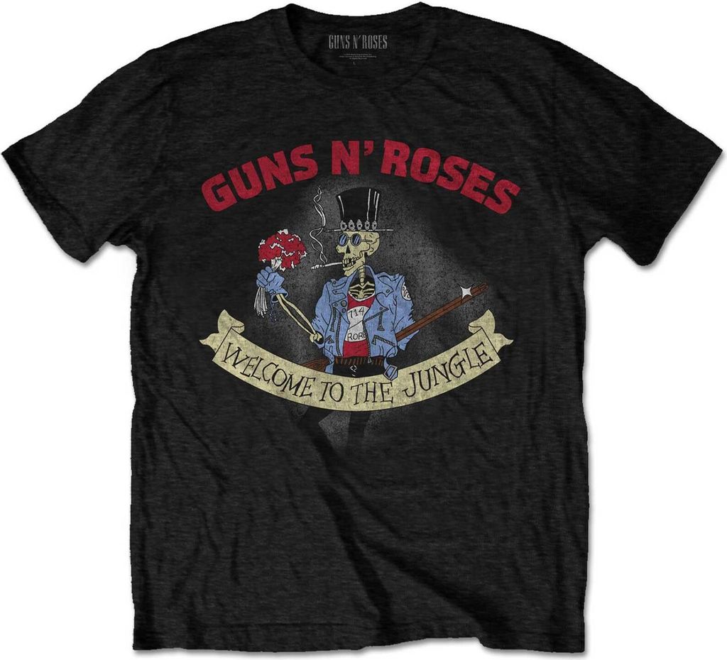 Guns N Roses - T-Shirt für Herren/Damen Uni RO3600 (L) (Schwarz)