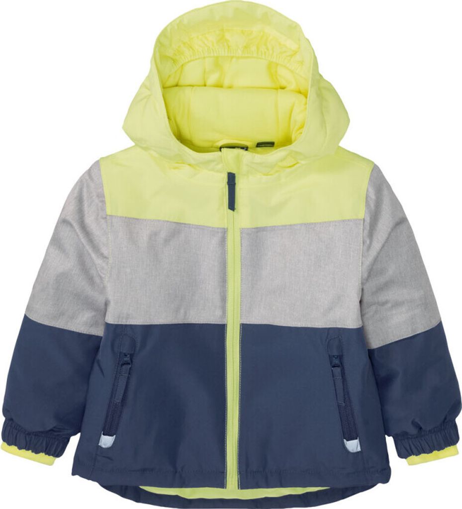 A studio shot of a child's jacket against a white background.
