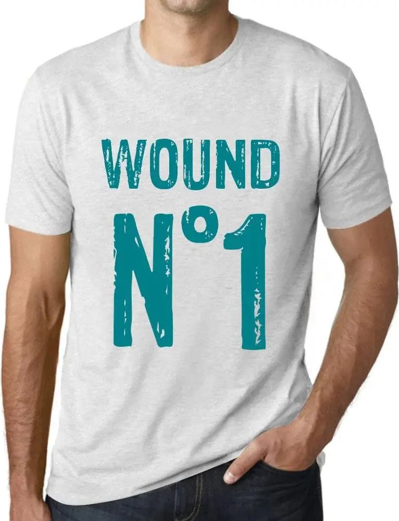 Herren Grafik T-Shirt Wunde Nr 1 – Wound No 1 – Öko-Verantwortlich Vintage Jahrgang Kurzarm Lustige Druck Geburtstag Geschenk Mann