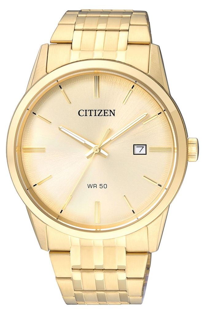 Citizen BI5002-57P Uhr Herrenuhr Edelstahl Datum gold Produktbild 