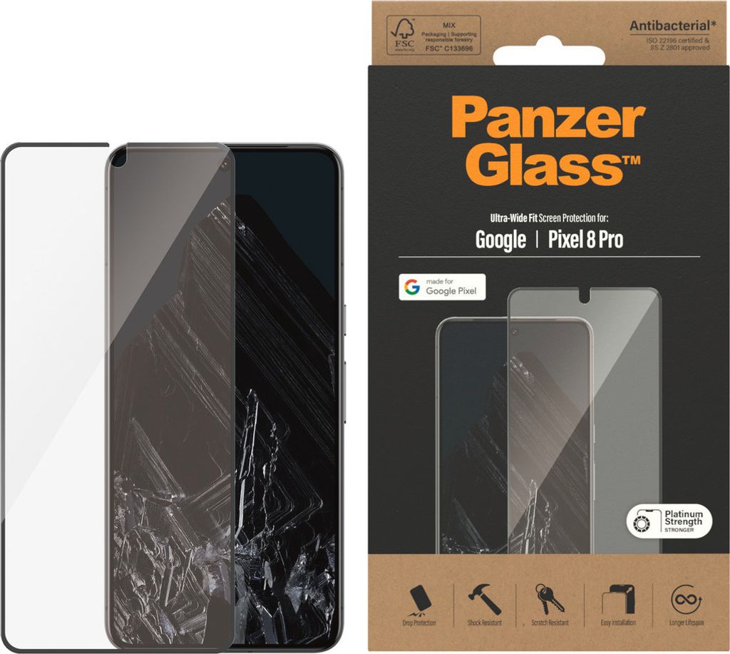 PanzerGlass™ Ultra Wide Fit Display-Schutzglas für Google Produktbild 1