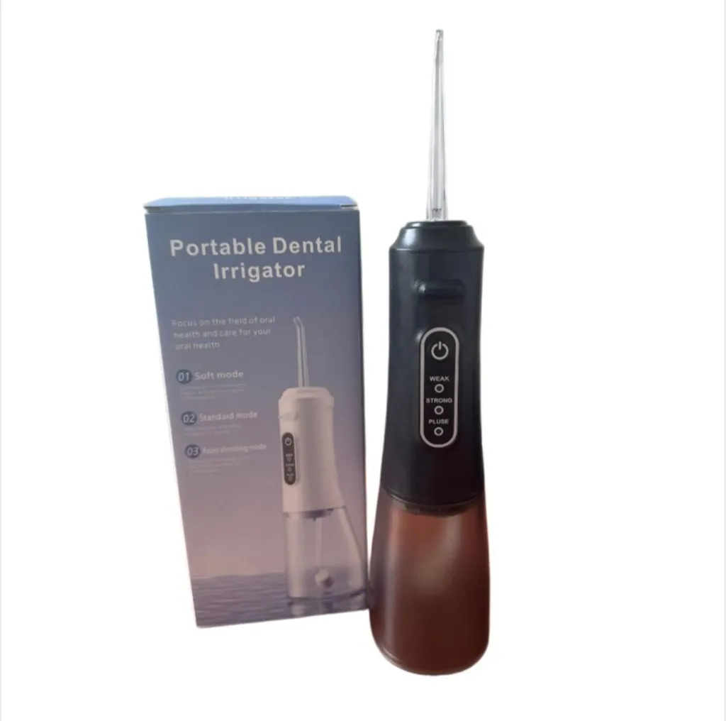 INF Hydropulseur Dentaire Portable 3 Modes Nanobulles IPX7 Noir 800mAh