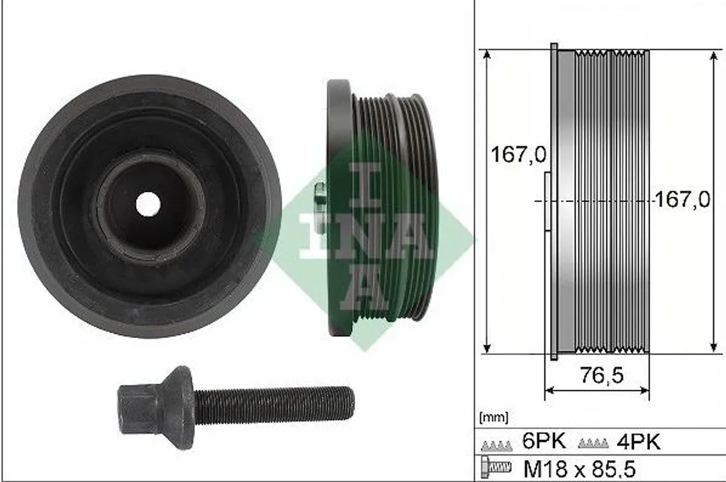 Kit poulie INA 544 0082 20 haute performance avec technologie de découplage