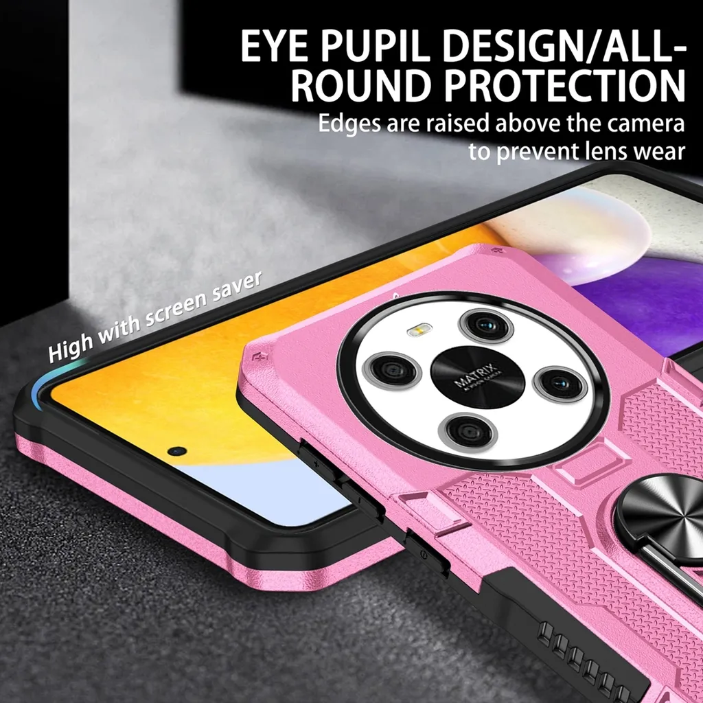 Custodia QVBWORLD Per Huawei Honor X8 / X9 - Antiurto, Antigraffio Con Anello - TPU+PC - Foto 5
