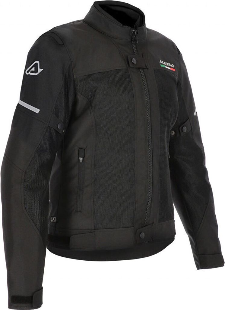 Acerbis On Road Ruby Damen Motorad Textiljacke Farbe: Schwarz, Grösse: XL