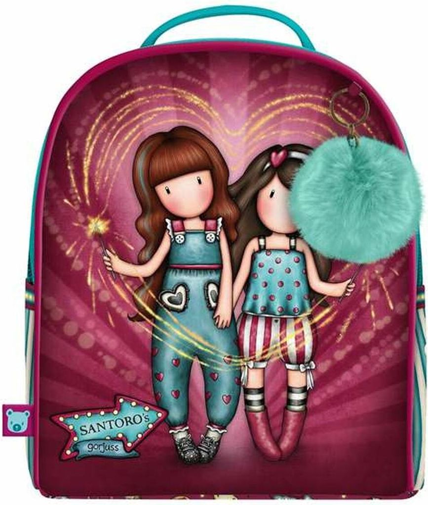 Mochila Infantil Gorjuss Jahrmarkt Feuerwerk 20 x 22 x 10 cm