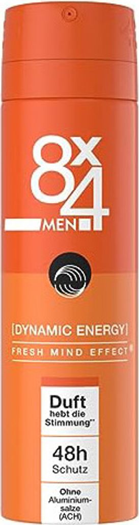 Deospray Men Dynamic Energy 8x4, 150 ml Image du produit 