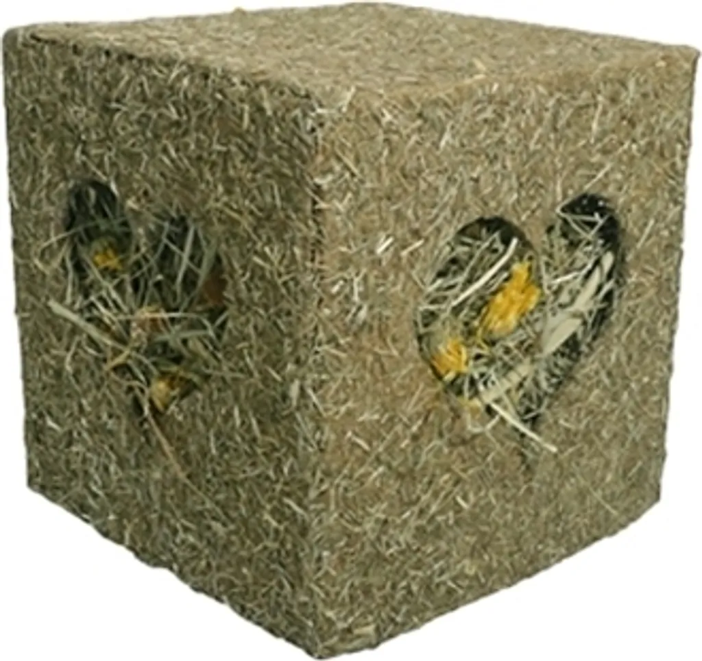 Cube à mâcher Naturals Gnawcube en bois et foin 100% naturel - 10cm