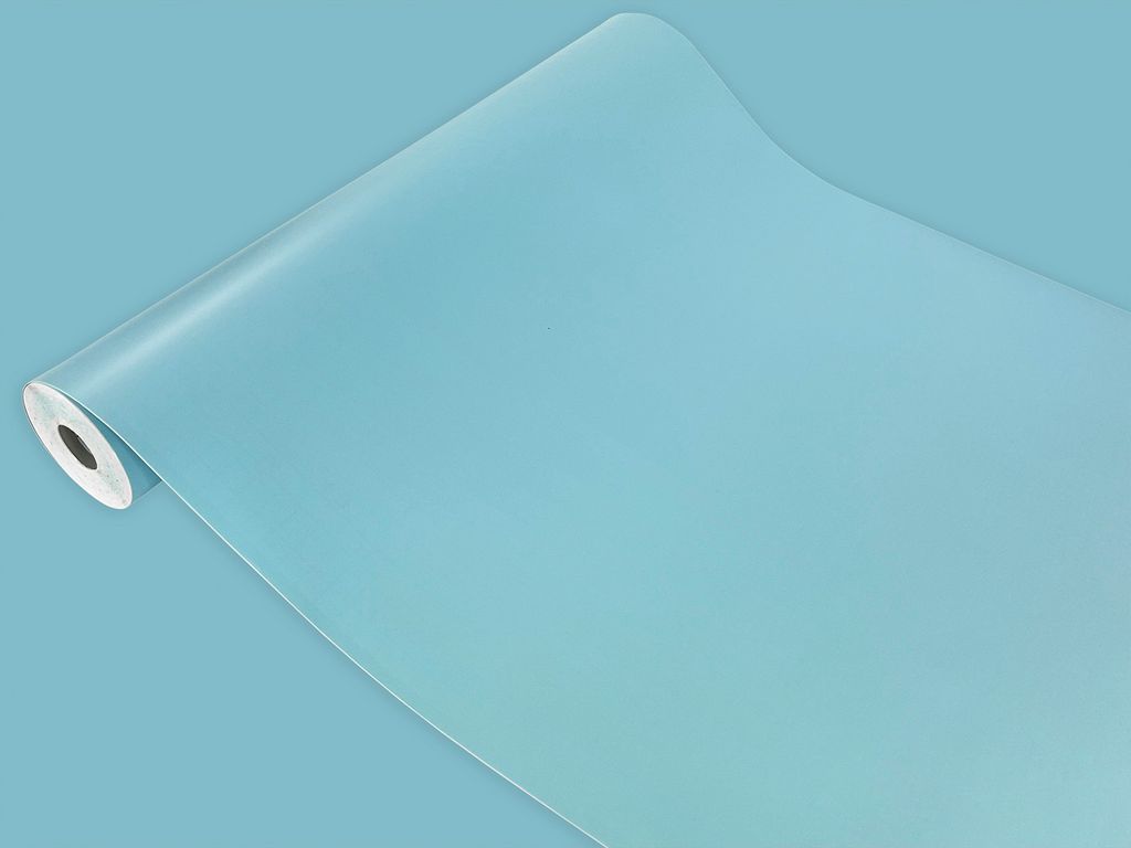 Klebefolie Möbel 45x25 cm - Blau Matt - Selbstklebende Möbelfolie in modernen Unifarben - Klebefolie vielseitig einsetzbar für kreative Möbelge...