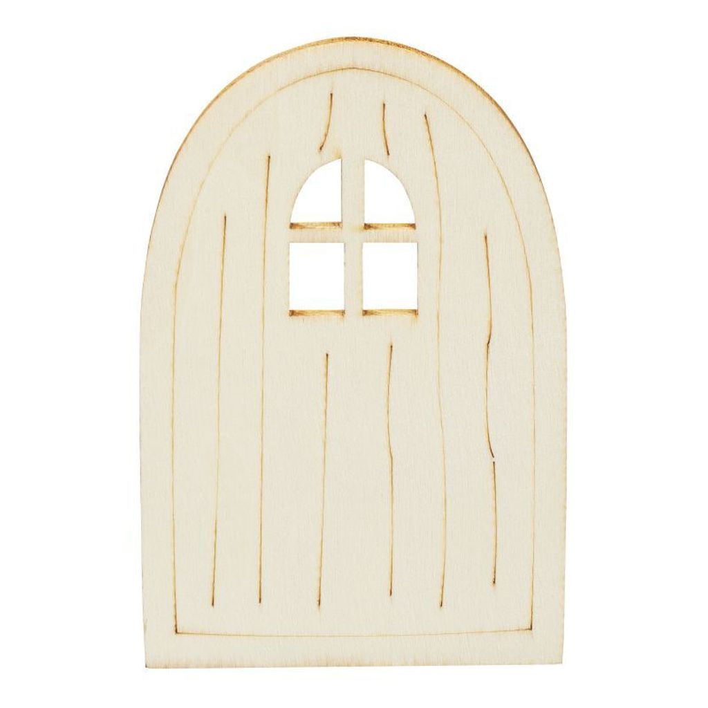 HobbyFun Miniatur Tür Borre 6x9.5 cm Puppenhaus Deko Modellbau Accessoire