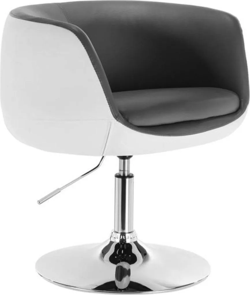 Tabouret haut de bar blanc avec dossier pour cuisine et îlot - 1pc