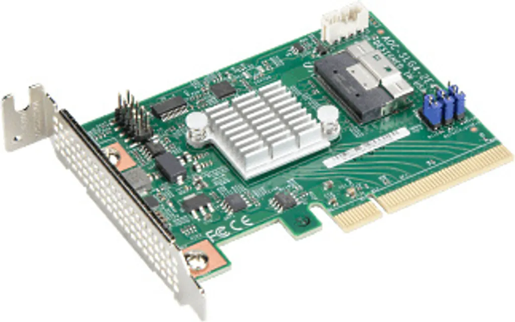 Carte Adaptateur Supermicro AOC-SLG4-2E4T PCIe vers 2x M.2 NVMe 96mm