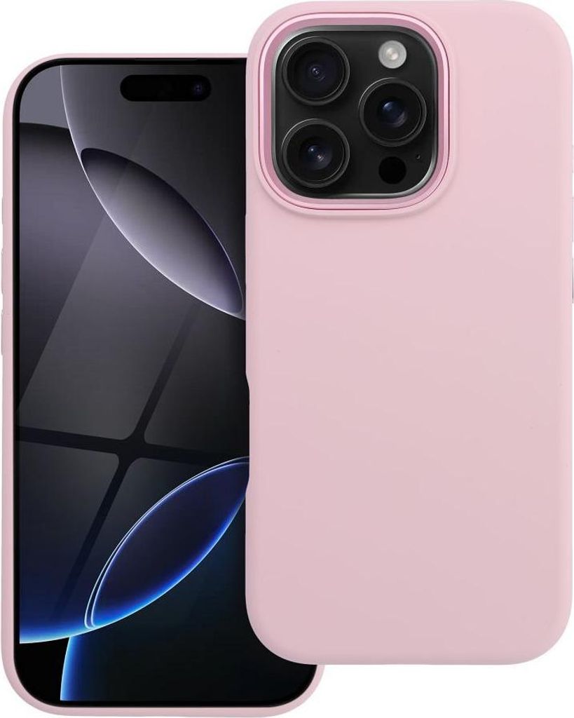 Case passend für iPhone 16 PRO Forcell F-Protect Frame Premium kompatibel mit Magsafe pink