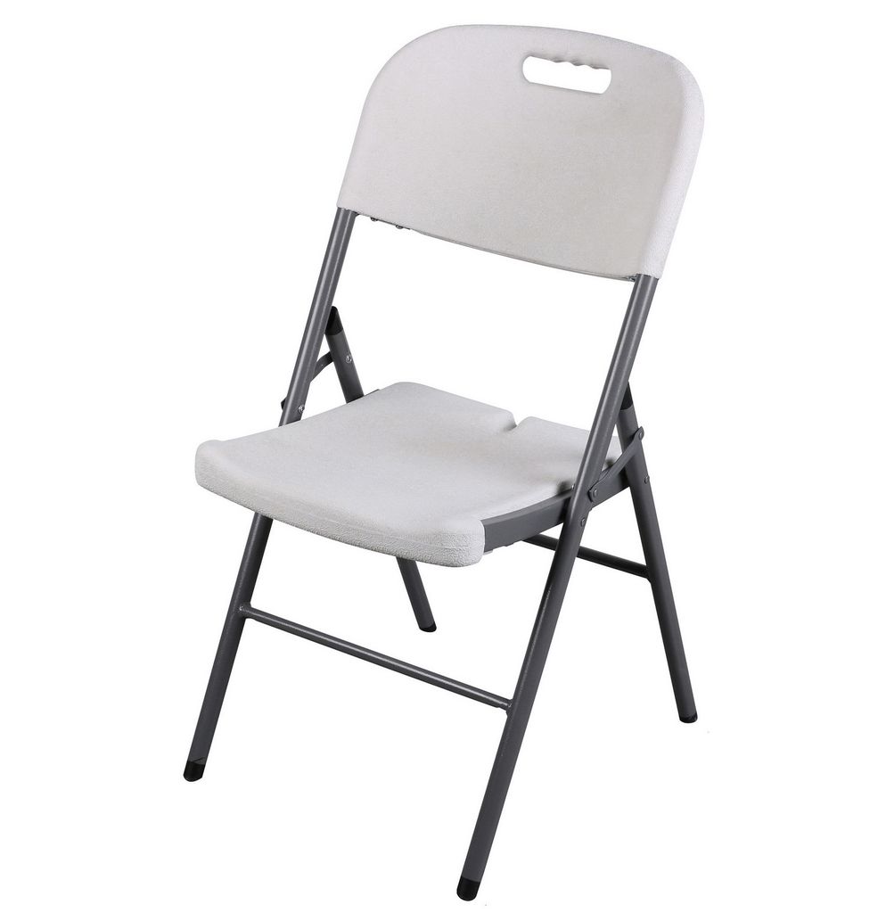 Sunnydays klappbarer Stuhl 45x44x86 cm Camping-Klappstuhl 223204 weiß