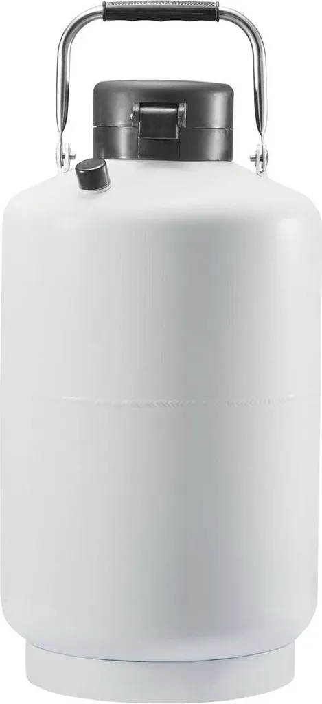 Réservoir LN2 10L haute isolation thermique en aluminium avec 6 seaux