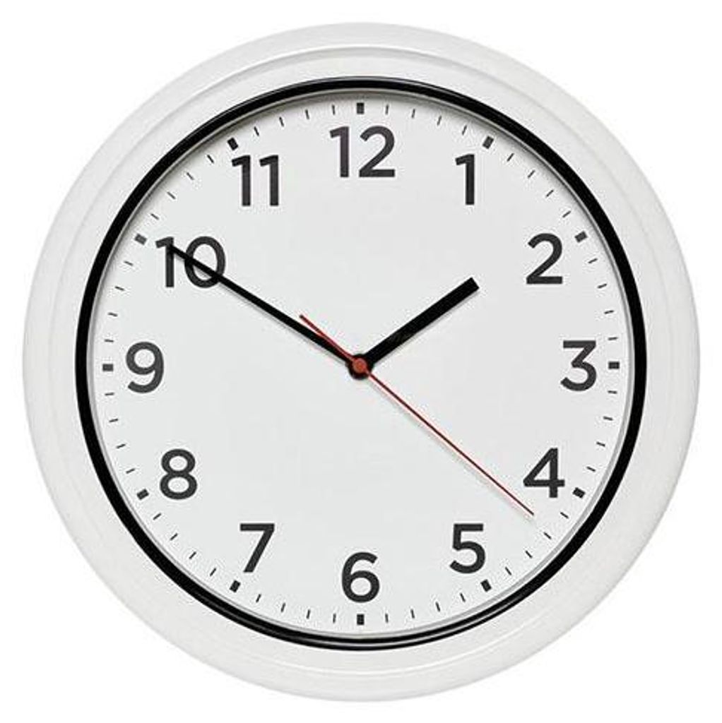 Ihm Zwembad Wandklok Ø 33 Cm | Plexiglas | Wit Productafbeelding 