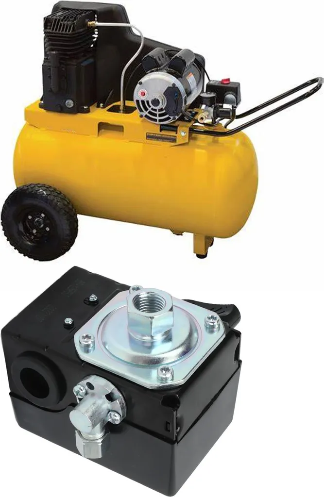 Pressostato CW207576AV, lega metallica, ricambio per compressore d'aria