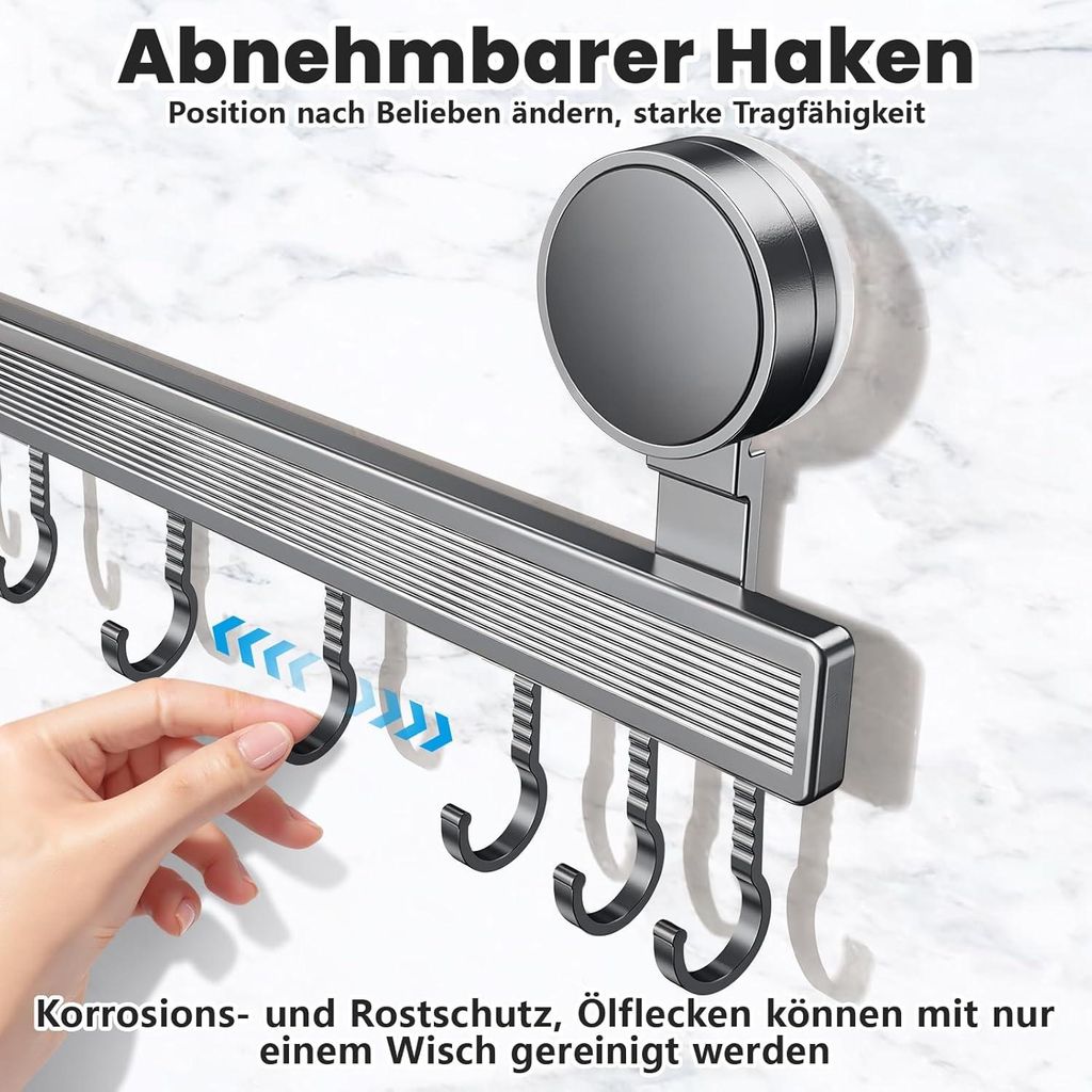 Hakenleiste Küche Ohne Bohren Küchenhaken mit Saugnapf