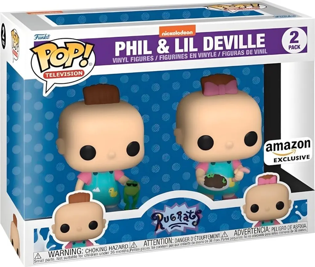 Figurines Rugrats Phil et Lil - Coffret Exclusif de 2 Action Figures