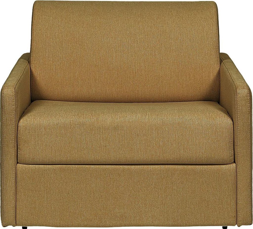 Express Klappsessel mit gelber Polsterung - 14 cm Matratze - CALIFE