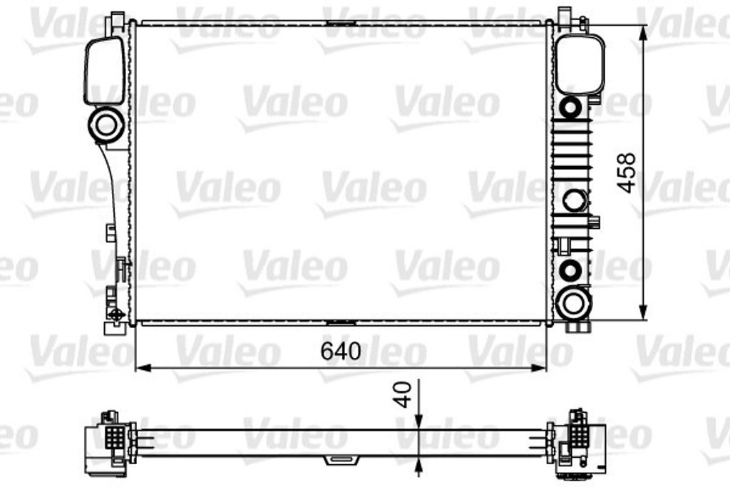 VALEO 735299 Kühler Wasserkühler Motorkühler passend für MERCEDES-BENZ S-Klasse Limousine (W221) S-Klasse Coupe (C216)