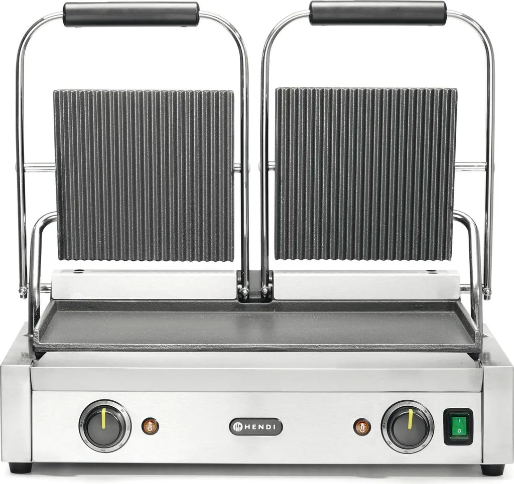 Appareil à grillades double Hendi pour cuisson simultanée mixte pro