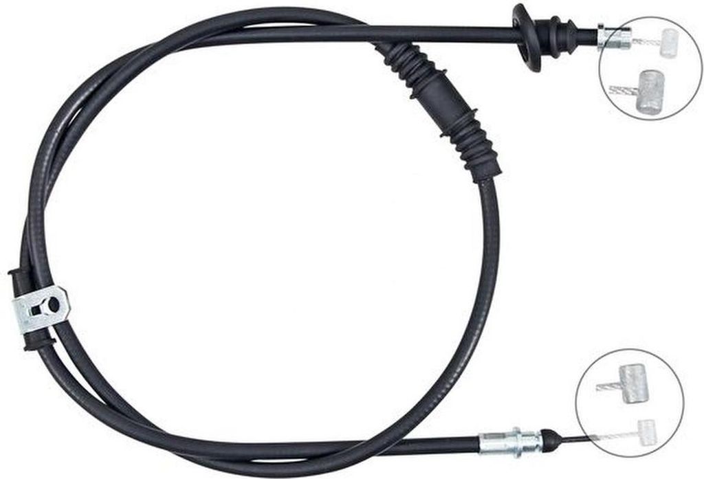 Seilzug Feststellbremse 1.583 mm Scheibenbremse A.B.S. für MITSUBISHI CARISMA