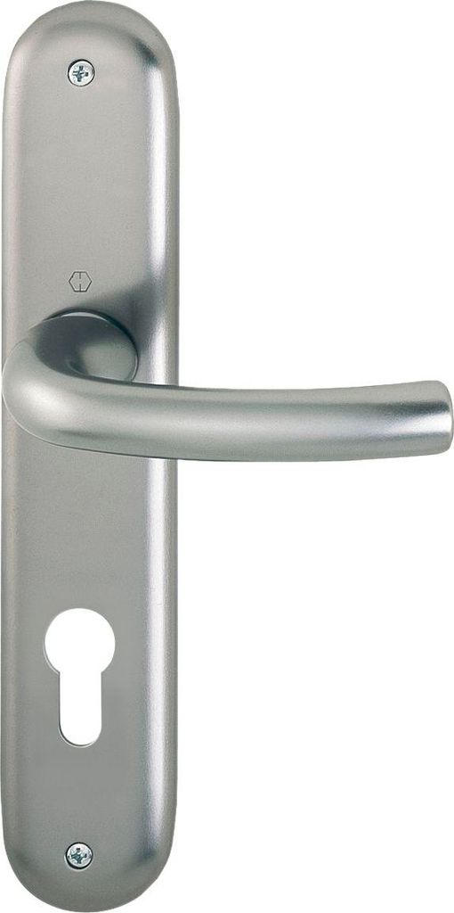 Drückergarnitur TOKYO - auf Schild PZ 88, 37 - 42, Edelstahl Effekt ÖNORM