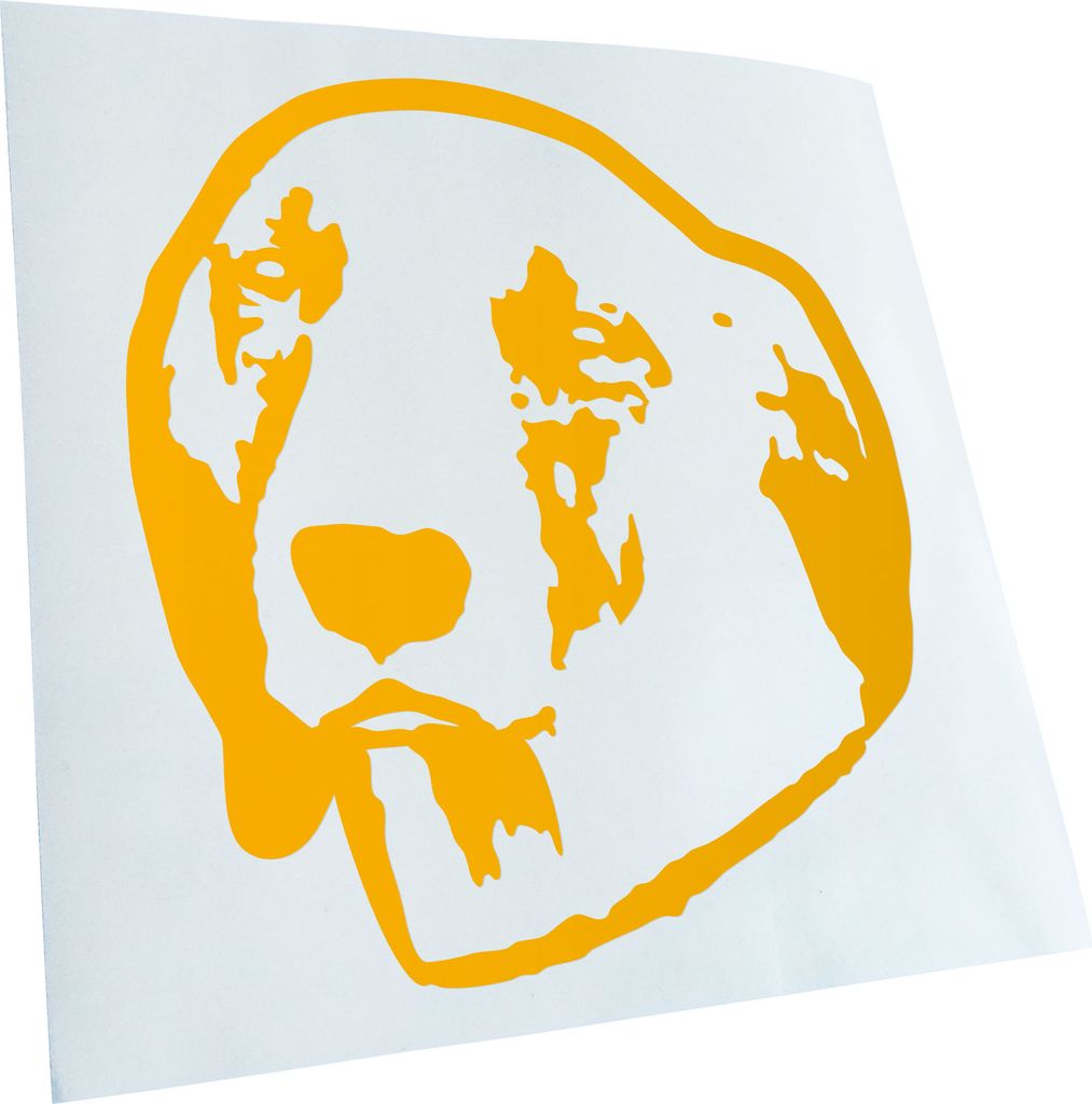 Kiwistar - Autoaufkleber - Sloughi Hund - Gelb - 50x45cm - Aufkleber für Auto, Laptop, Fahrrad, LKW, Motorrad Mehrfarbig JDM Decal Racing