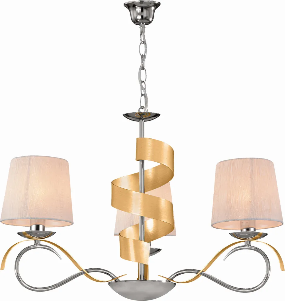 Lustre DENIS Chrome : Solution Éclairage pour Pièce Sombre Chic
