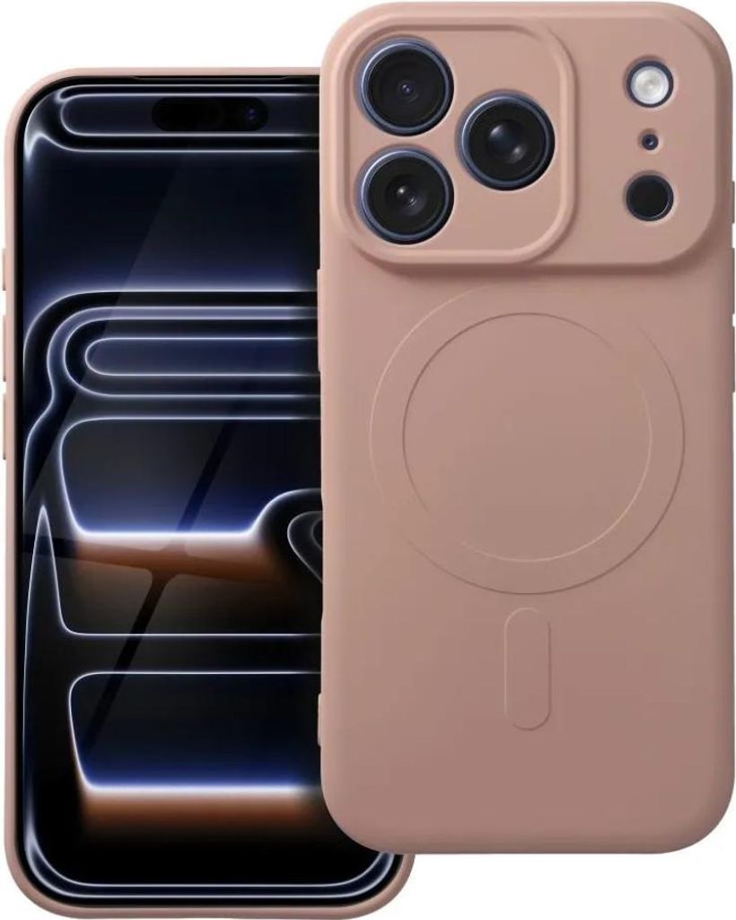 Silikonhülle mit Magsafe für iPhone 17 Pro Rosa