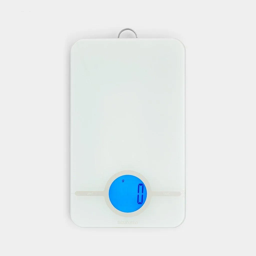 Balance de cuisine carrée électronique Brabantia Tasty+ pour plan de travail