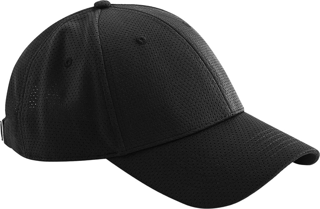 Beechfield - Baseball-Mütze 6 Segmente für Herren/Damen Uni BC5330 (Einheitsgröße) (Schwarz)