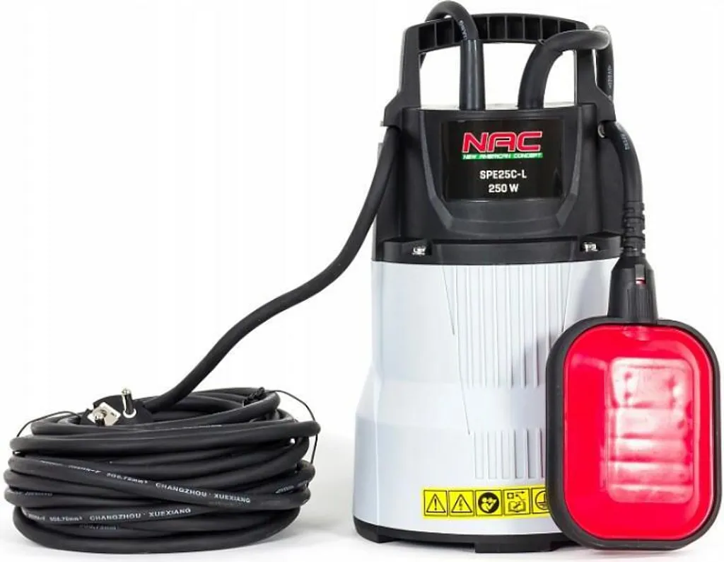 Pompe à eau propre Nac 250W SPE25C-L - Pompe de surface électrique vide-cave