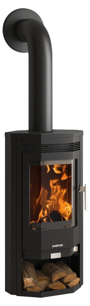 Justus | Kaminofen | Usedom 5 D | 5,5 kW | Stahl Schwarz Produktbild 