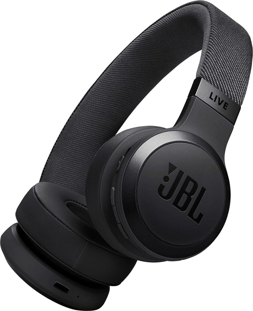 Over-Ear-Kopfhörer, mit adaptivem Noise-Cancelling, Kabellose mit JBL Signature Sound und Sprachassistent – Langer Musikgenuss für bis zu 65 St...