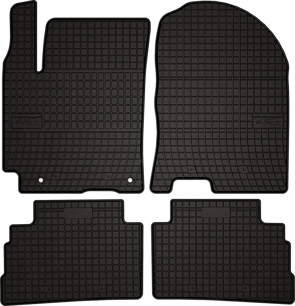 Fussmattenprofi Tappetini Auto Gomma per Hyundai KONA 2017-2023 (Non compatibile con elettrico/ibrido) – Su Misura, Antiscivolo, Inodore – Tappetino Auto Set Completo per Interni Auto