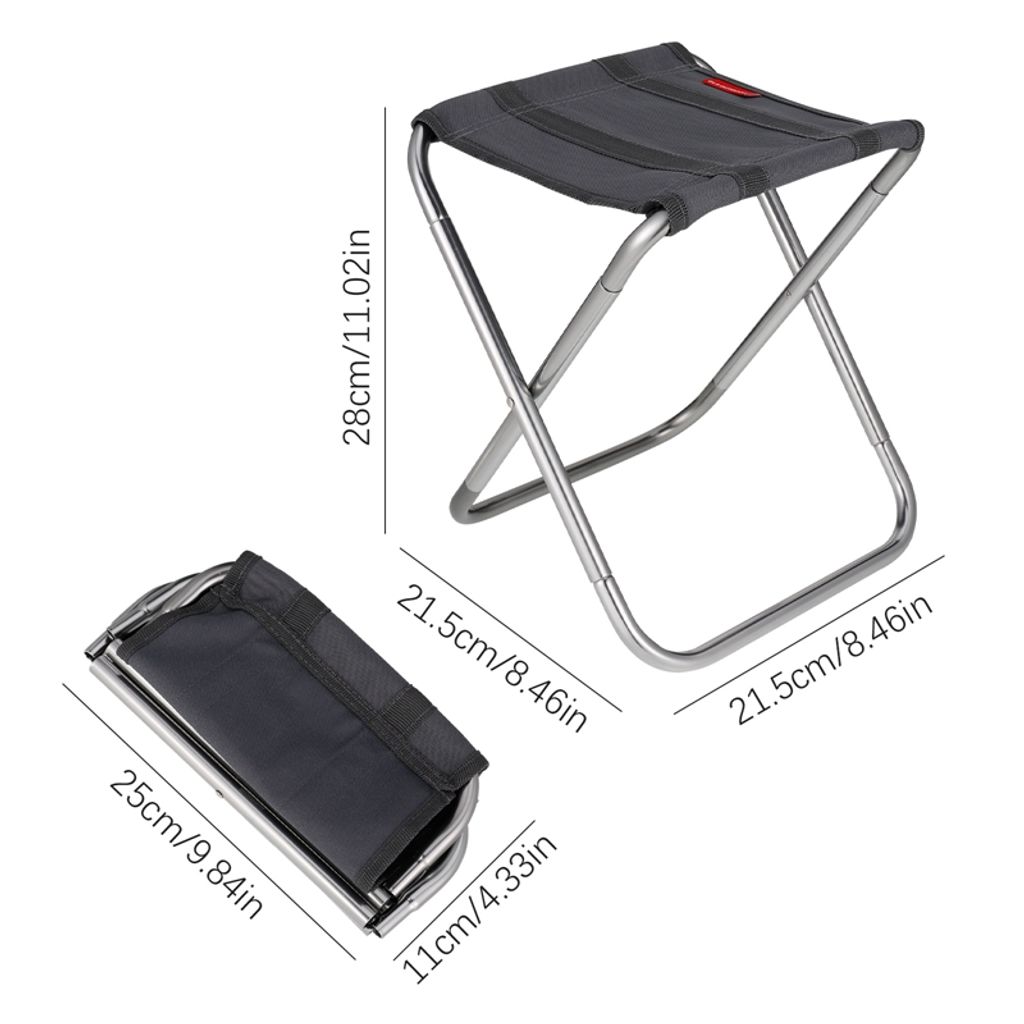 klappbarer Hocker tragbaren Stuhl Camping Wander Neue Aluminium-Legierung 