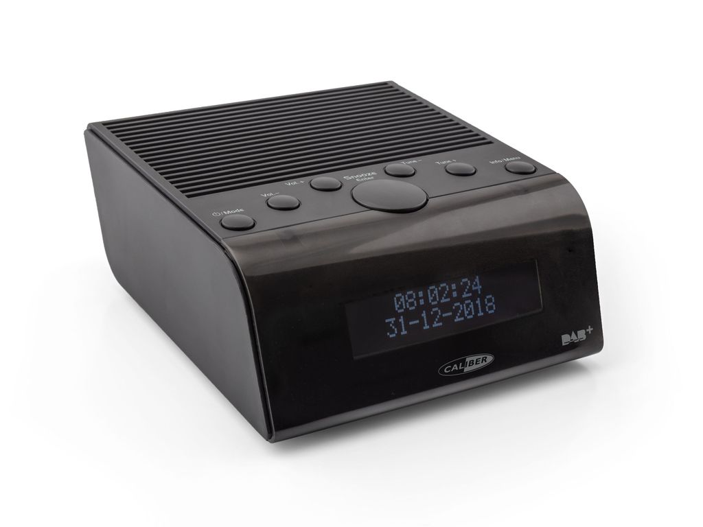 Caliber Radio-réveil avec radio FM et DAB+ - Noir Image du produit 