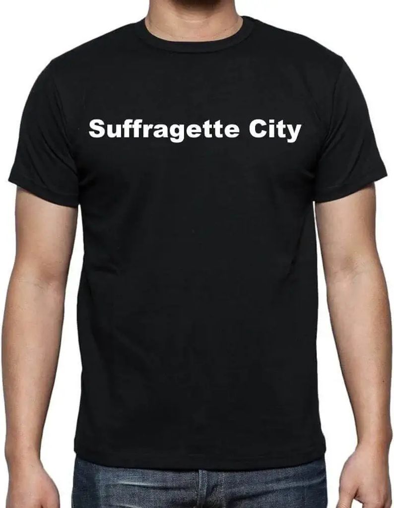 Herren Grafik T-Shirt Suffragetten-Stadt – Suffragette City – Öko-Verantwortlich Vintage Jahrgang Kurzarm Lustige Druck Geburtstag Geschenk Mann