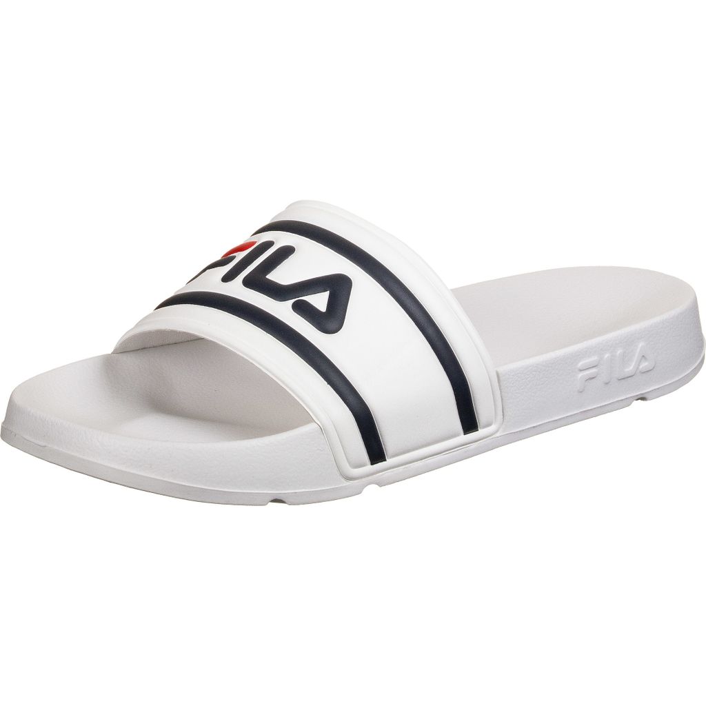 Fila Morro Bay Slipper 2.0 Badesandale Herren Erwachsene weiß / rot 46 EU - 12 US