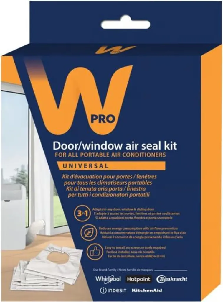 Kit universale per calafataggio finestre per condizionatori mobili Wpro ASK023